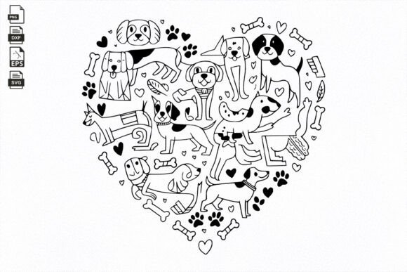 Dog Doodle Heart: Crafts & Graphics for Branding