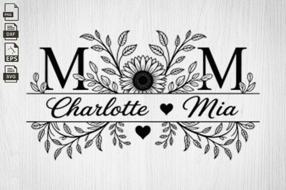 Floral Mom SVG: Graphics for Crafts