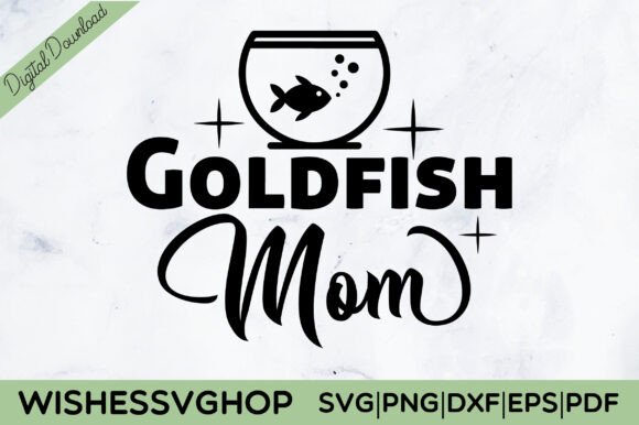 Goldfish Mom SVG: Fresh Graphics for Crafts