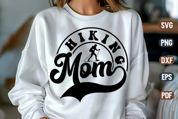 Hiking Mom SVG Design for Crafts and Graphics