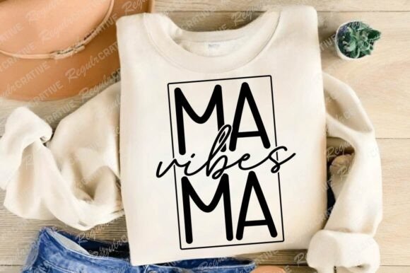 Mama Vibes SVG: Fresh Graphics for Crafts