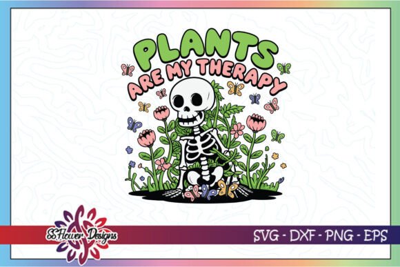 Plants Are My Therapy SVG for Crafts & Graphics