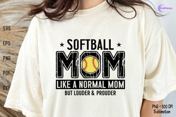 Softball Mom SVG: Graphics for Crafts & Blogs
