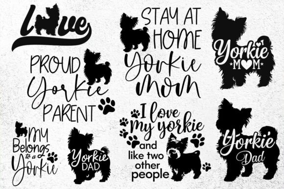 Yorkie Mom SVG: Graphics for Crafts